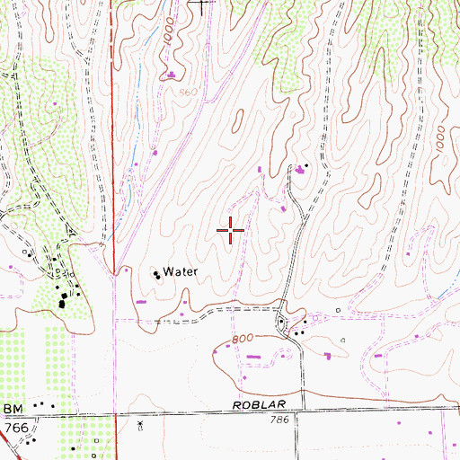 Topographic Map of Bridlewood Winery, CA