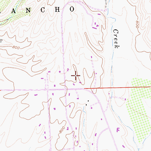 Topographic Map of Swift Ranch, CA