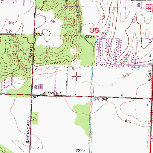 Topographic Map of Bixby North Elementary School, OK