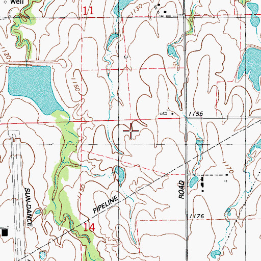 Topographic Map of Stone Ridge Elementary School, OK