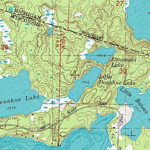 Topographic Map of Conserve School, WI