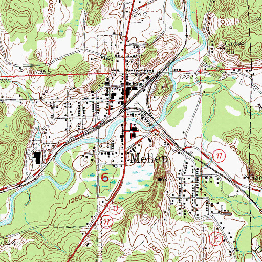 Topographic Map of Mellen Technology Charter School, WI