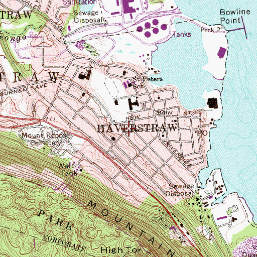 Topographic Map of Elohim Church of God, NY