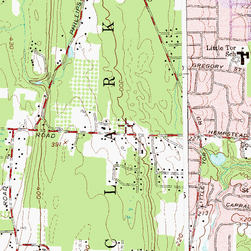 Topographic Map of Risen King Alliance Church, NY