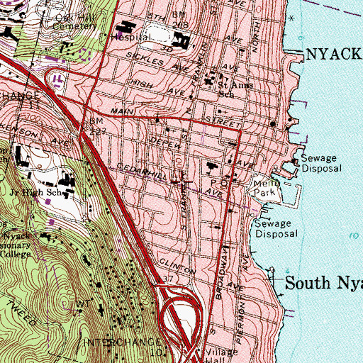 Topographic Map of Holy Virgin Protection Church, NY