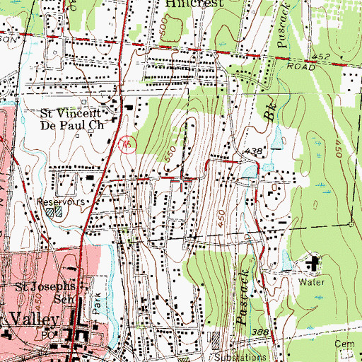 Topographic Map of Mount Zion Church of God in Christ, NY