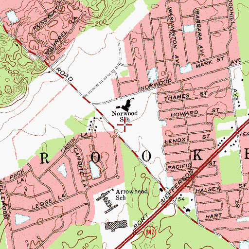 Topographic Map of Full Gospel Christian Center, NY
