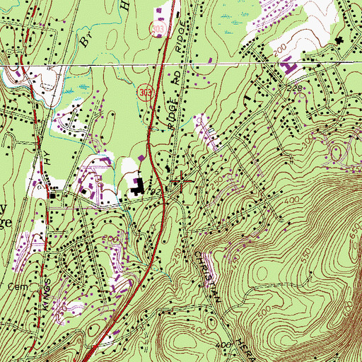 Topographic Map of Elim Alliance Church, NY