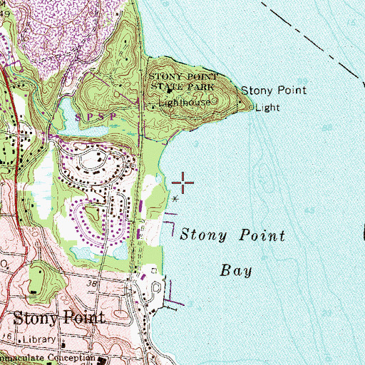 Topographic Map of Willow Cove Marina, NY
