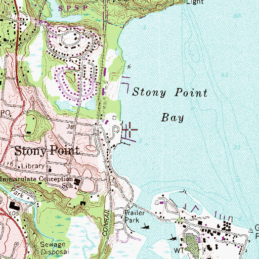 Topographic Map of Patsys Bay Marina, NY