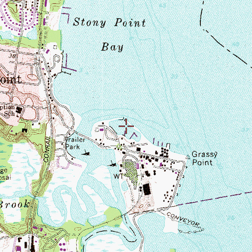 Topographic Map of Minisceongo Yacht Club, NY