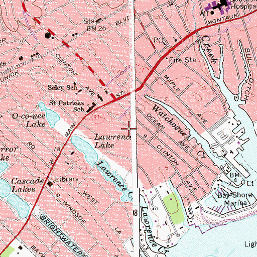 Topographic Map of Open Gate Association Home for the Aged, NY