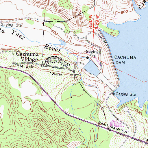 Topographic Map of Hilton Canyon, CA