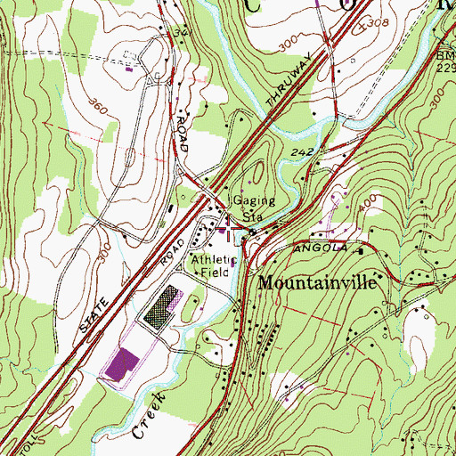 Topographic Map of Cornwall Fire Department Mountainville Engine Company 3, NY