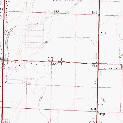 Topographic Map of Parkview Charter School, WI
