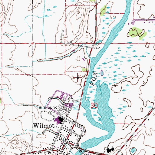 Topographic Map of Bright Horizons School, WI