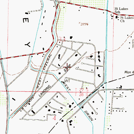 Topographic Map of Cielo Dorado Estates Airport, NM