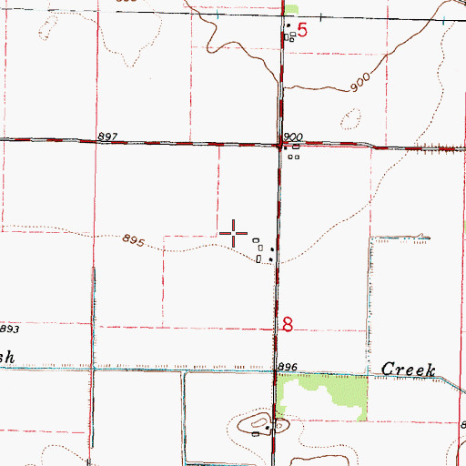 Topographic Map of Buzzy Field, WI