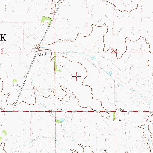 Topographic Map of Sodbuster Strip, MN