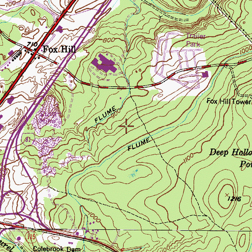 Topographic Map of Geisinger Wyoming Valley Medical Center, PA