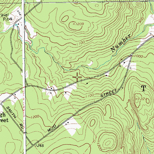 Topographic Map of Thurman Emergency Medical Services, NY