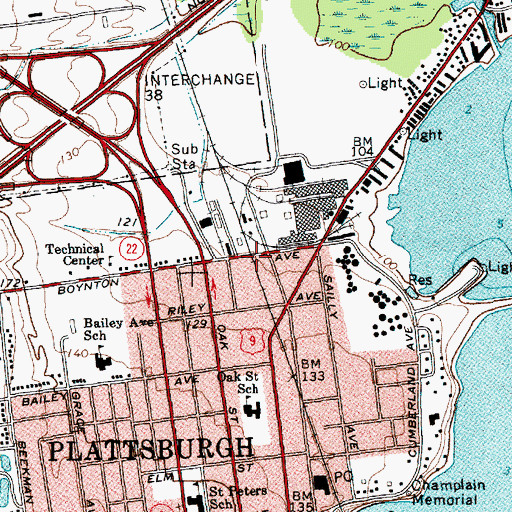 Topographic Map of Lamoille Ambulance Service, NY