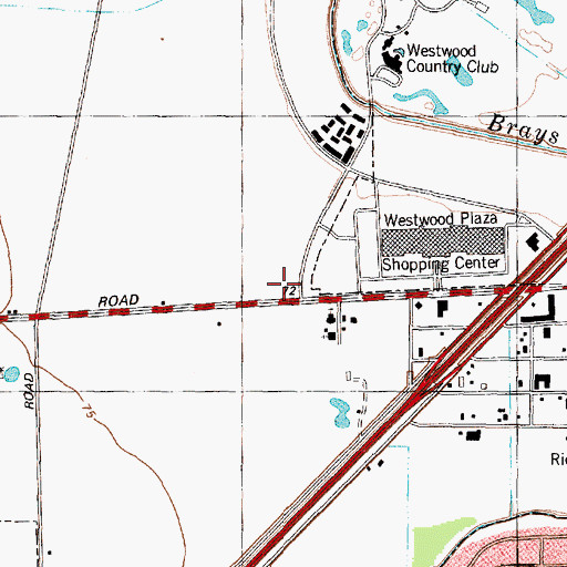 Topographic Map of Experts Emergency Medical Service, TX