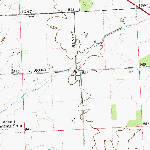 Topographic Map of Lavy Dairy Farm, OH