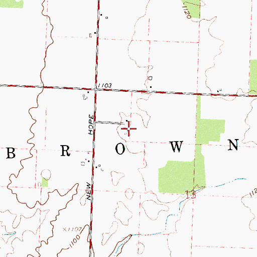 Topographic Map of Futureama Farms, OH