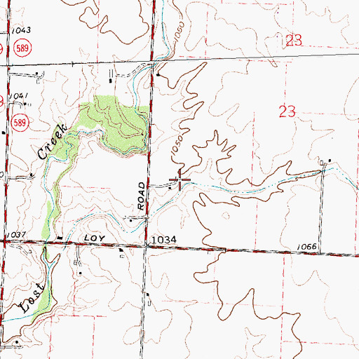 Topographic Map of Yingst Farms, OH