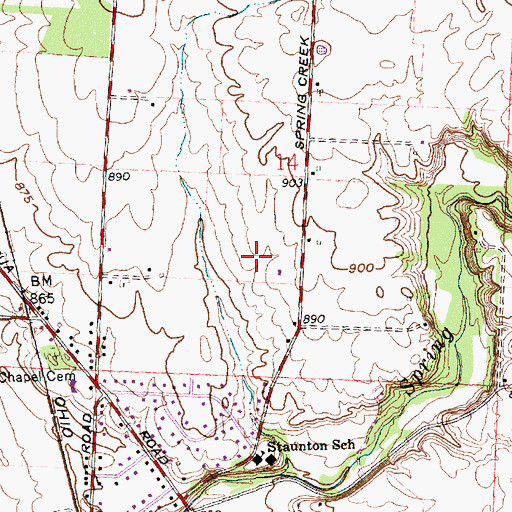 Topographic Map of Diamond J Farm, OH