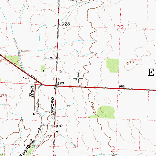 Topographic Map of Double J Farm, OH
