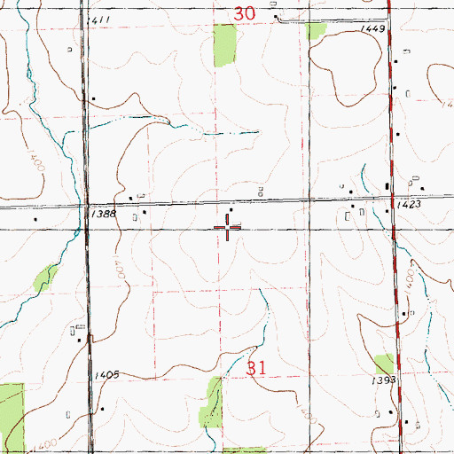 Topographic Map of Enmar Dairy, WI