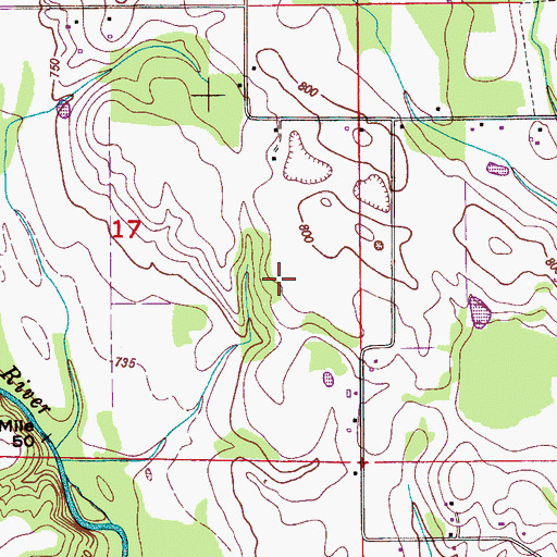 Topographic Map of Top Turf Sod Farm, AL
