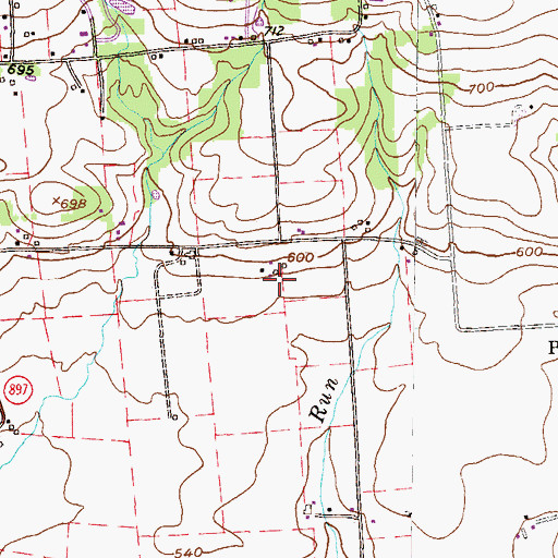 Topographic Map of South Slope Farm, PA