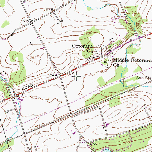 Topographic Map of M and L Farm, PA
