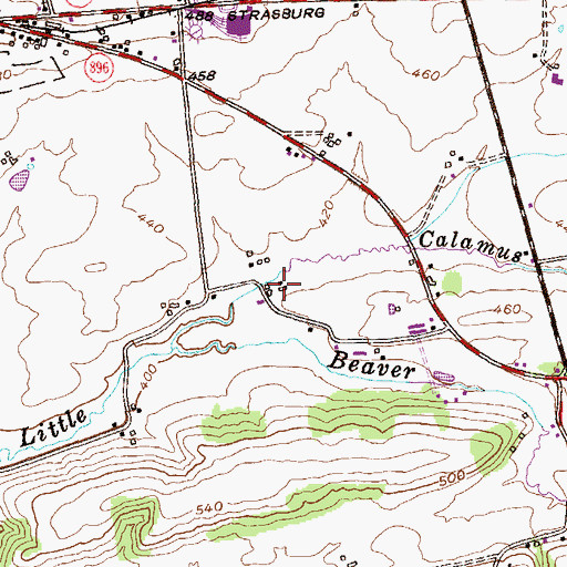 Topographic Map of Crikadoo Farm, PA