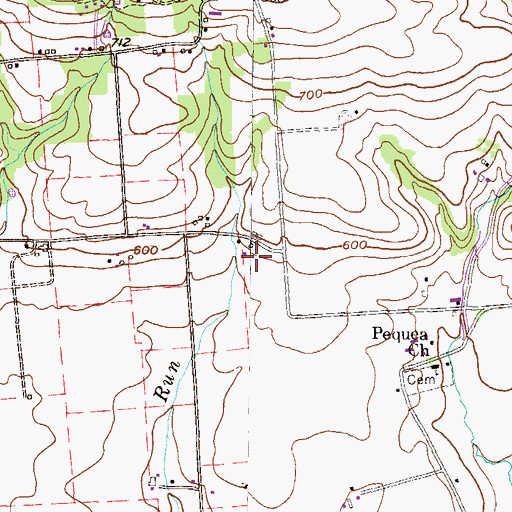 Topographic Map of Seldomridge Farm, PA
