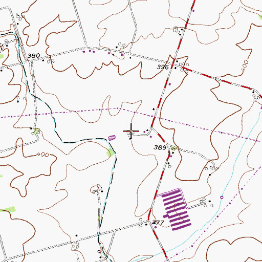 Topographic Map of Le - Ann Valley Farm, PA