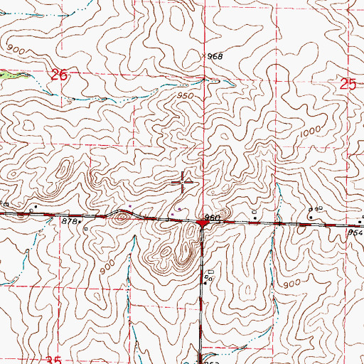 Topographic Map of Apple Acres Ranch, WI