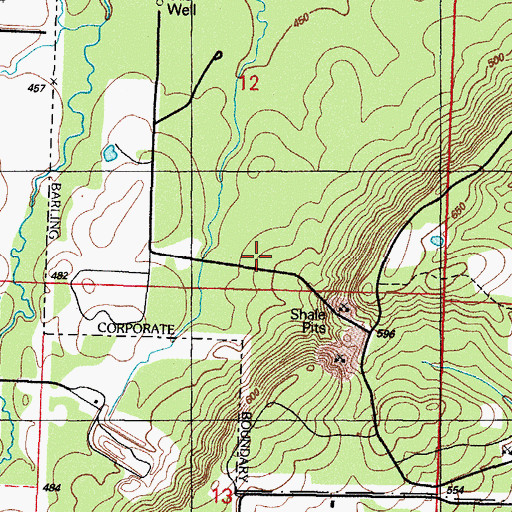 Topographic Map of City of Fort Smith Landfill, AR