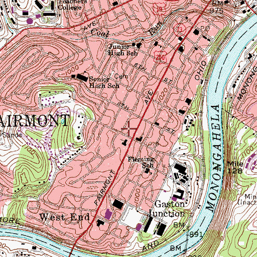 Topographic Map of High Gate Carriage House, WV