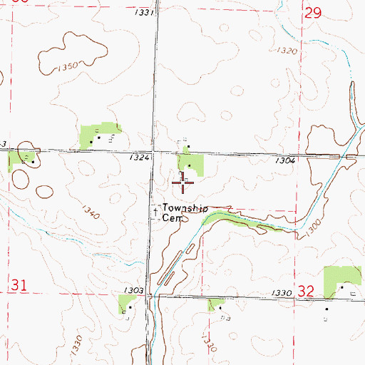 Topographic Map of White Family Farms, IA