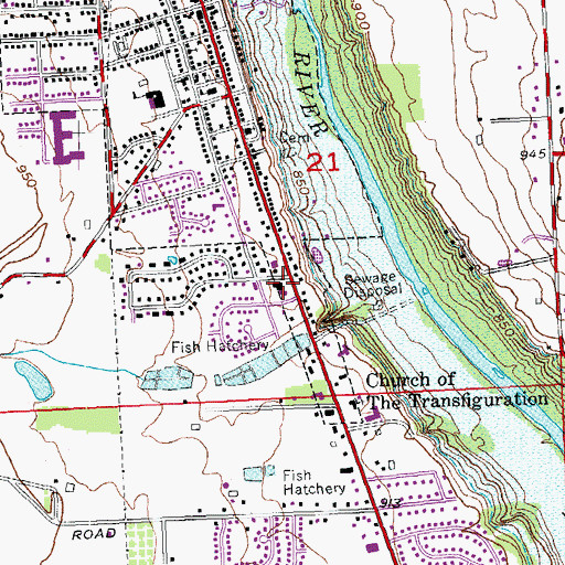 Topographic Map of West Milton Police Department, OH