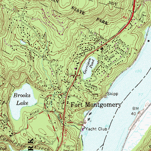 Topographic Map of Fort Montgomery Fire Department, NY