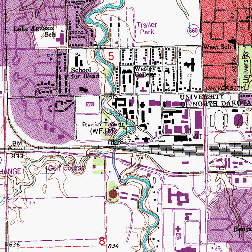Topographic Map of Adelphi Fountain, ND