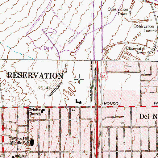 Topographic Map of United States Border Patrol Station, TX