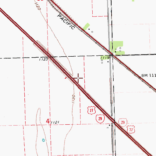 Topographic Map of South Dakota Highway Patrol - Jefferson Port of Entry, SD