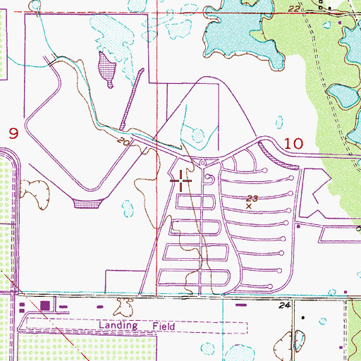 Topographic Map of Brevard County Sheriff's Office South Precinct Substation, FL