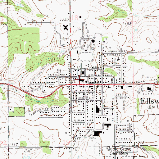Topographic Map of Pierce County Sheriff's Office, WI